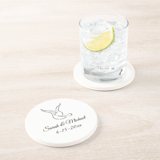 Love Birds Sandstone Coaster コースター (側面)