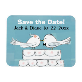 Love Birds Save the Date Flexible Magnet マグネット