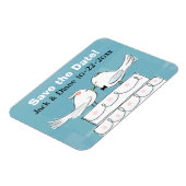 Love Birds Save the Date Flexible Magnet マグネット (左側)