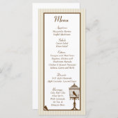 Love Birds Tan/Brownのメ結婚ニュー メニュー (正面/裏面)