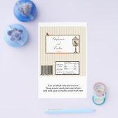 Love Birds Tan/Brown結婚's Candy Wrapper チラシ (シングル)
