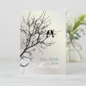 Love Birds Treeのリハ結婚ーサルディナー 招待状 (スタンド正面)