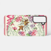 Love Birds Vintage Valentine's Day  Samsung Galaxyケース (裏面横)