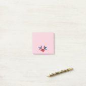 Love Birds Water Color Art Post-it Notes ポストイット (デスク上)