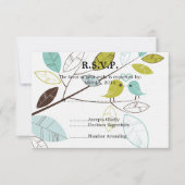 Love Birds Wedding RSVP (正面)