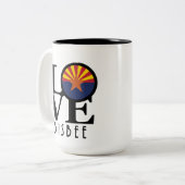 LOVE Bisbee Arizona 15oz ツートーンマグカップ (正面左)