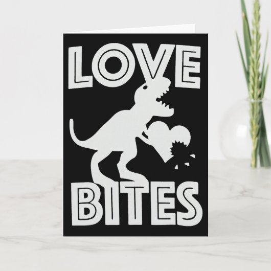 Love Bites Dinosaur Valentine  カード (正面)