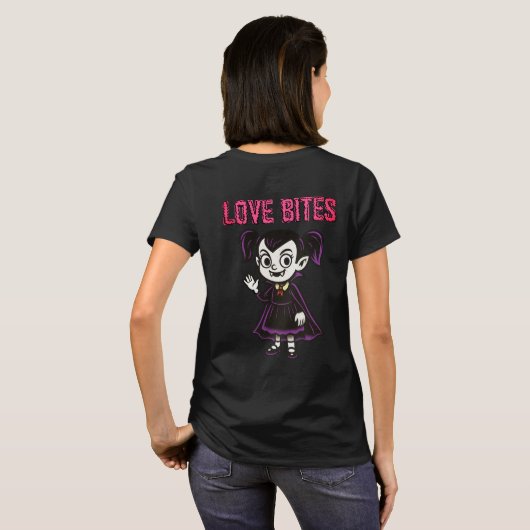 Love Bites - Vampire Girl - 2 Tシャツ (裏面フル)