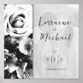 Love Black and Whiteの写真ポスター ポスター (正面)