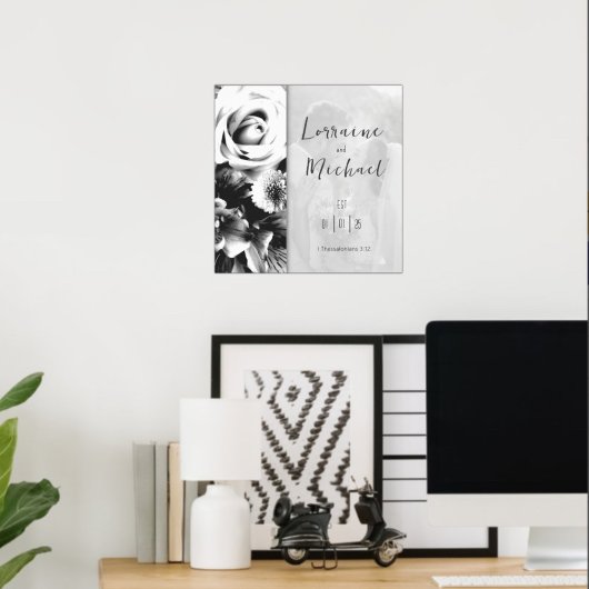 Love Black and Whiteの写真ポスター ポスター