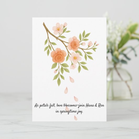 Love blossoms like spring petals. 招待状 (スタンド正面)