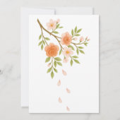 Love blossoms like spring petals. 招待状 (裏面)