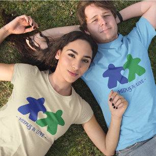 Love, Blue & Green Mensシャツのミエリープル Tシャツ