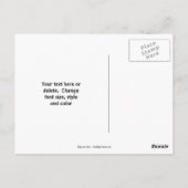 Love Blue Iris Flower Bouquet  ポストカード (裏面)