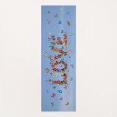 LOVE Blue Sky Butterflies | Inspirational Hope Joy ヨガマット (正面)