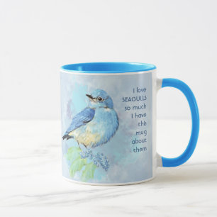 Love BLUEBIRDS so much iおもしろい引用文 マグカップ
