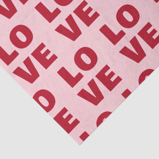 Love Bold Typography Pink & Red Gift 薄葉紙 (詳細)