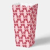 Love Bold Typography Pink & Red Party フェイバーボックス (正面)