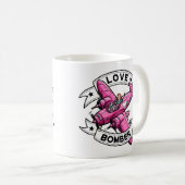 Love Bomber Pilot Pink コーヒーマグカップ (正面右)