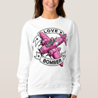 Love Bomber Pilot Pink スウェットシャツ