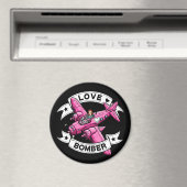 Love Bomber Pilot Pink マグネット (インサイチュ (食洗機))