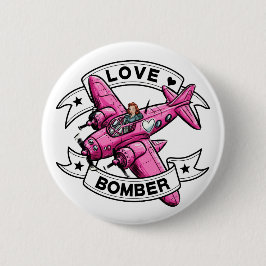 Love Bomber Pilot Pink 缶バッジ