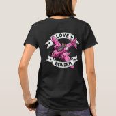 Love Bomber Pilot Pink Front & Back Tシャツ (裏面)