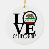 LOVE Bonny Doonカリフォルニア セラミックオーナメント (正面)