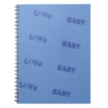 LOVE_BOOK_モダン_MEDIUM BLUE_SO_CUTE_NOTEブック