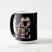 Love Books Black Morphing Mug モーフィングマグカップ (正面左)