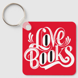 Love Books Calligraphy Design キーホルダー