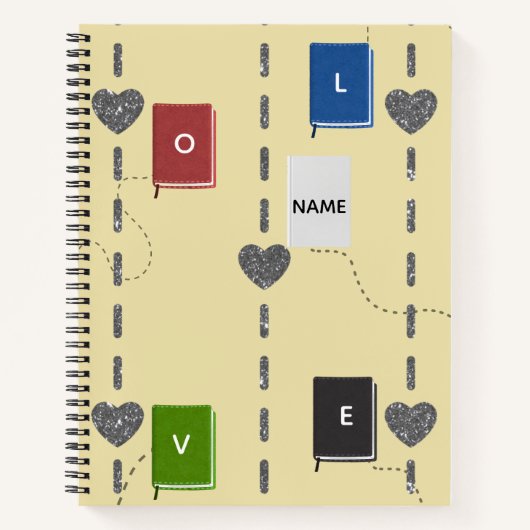 Love Books Spiral Notebook  ノートブック (正面)