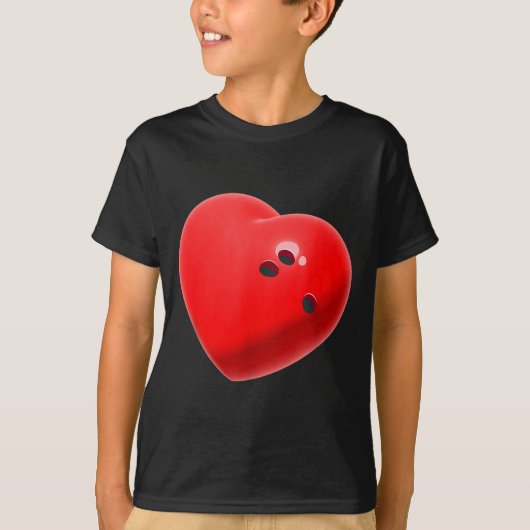 Love Bowling Ball Hearts Bowling Lover Valentine's Tシャツ (正面)