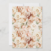 Love Brewing Floral Coffee Martini Bridal Shower 招待状 (裏面)