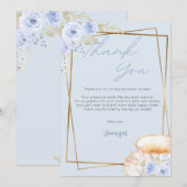 Love Brewing Tea Thank You Bridal Shower Wedding 招待状 (正面/裏面)