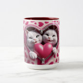 Love Brews Here: Valentine's Day Edition ツートーンマグカップ (中央)
