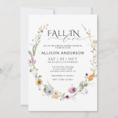 Love Bridalシャワー招待のミニマル秋 招待状 (正面)