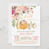 Love Bridal Shower Invitationの秋- OS 招待状 (正面)