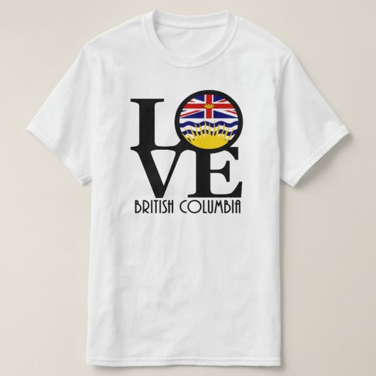 LOVE British Columbia (フロントプリント) Tシャツ (デザイン正面)