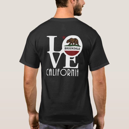 LOVE Brookdaleカリフォルニア Tシャツ (裏面)