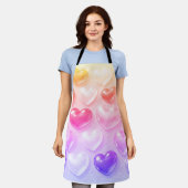 love bubble エプロン (着用した状態)