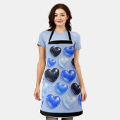 Love bubbles エプロン (着用した状態)