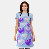 Love Bubbles エプロン (着用した状態)