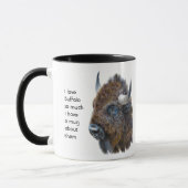Love Buffalo So Much Fun Quote Saying Mug マグカップ (左)