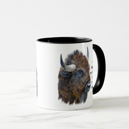 Love Buffalo So Much Fun Quote Saying Mug マグカップ (正面右)