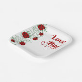 Love Bugミニマリストの赤ちゃんシャワー ペーパープレート (傾斜あり)