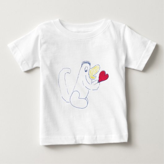 Love Bug子供用ジャージーTシャツ ベビーTシャツ (正面)