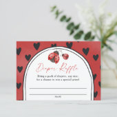 Love Bug Baby Shower Diaper Raffle  エンクロージャーカード (スタンド正面)