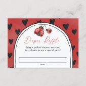 Love Bug Baby Shower Diaper Raffle  エンクロージャーカード (正面)