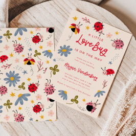 Love Bug Baby Shower Invitation | Insect Invite 招待状